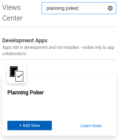 Add View Planning Poker