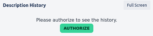 Description History authorization