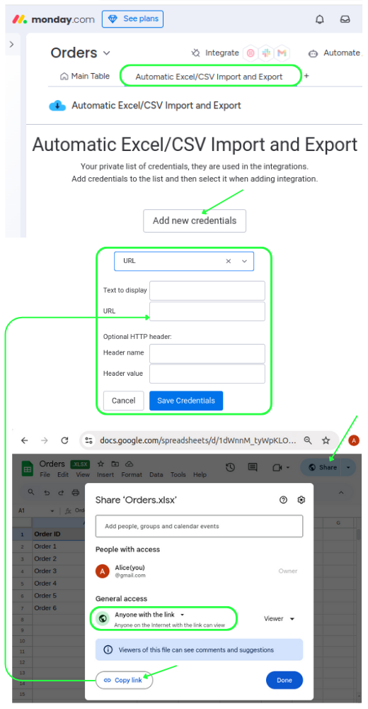 Share Google Sheet